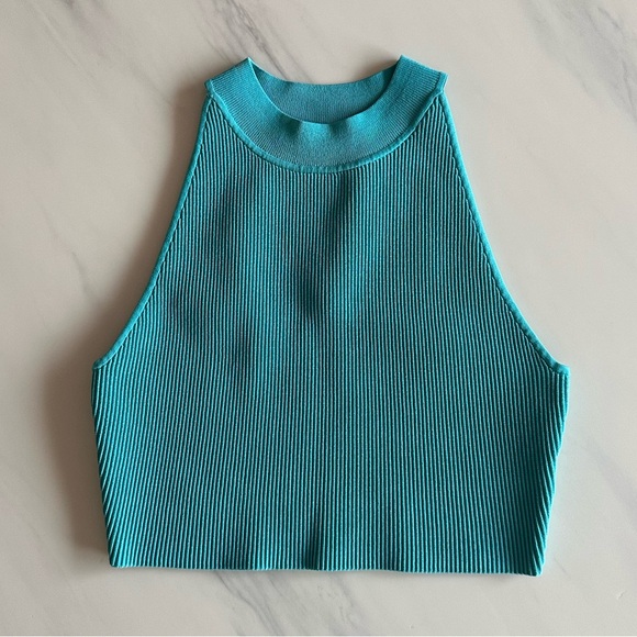 Babaton Tops - Babaton - Sculpt knit cropped halter top - XL